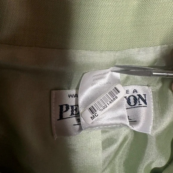 VTG Pendleton Women’s 100% Virgin Wool Green Blazer Jacket ~ Like New ~ Sz 4 - Picture 5 of 9